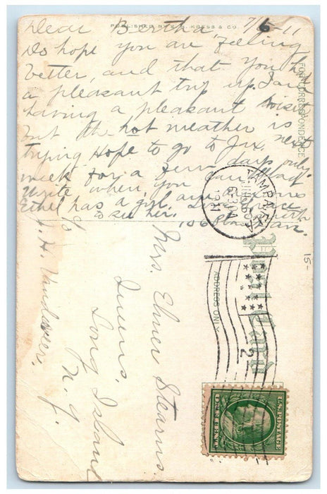 1911 Gordon Kellar Memorial Hospital Building Tampa Florida FL Antique Postcard