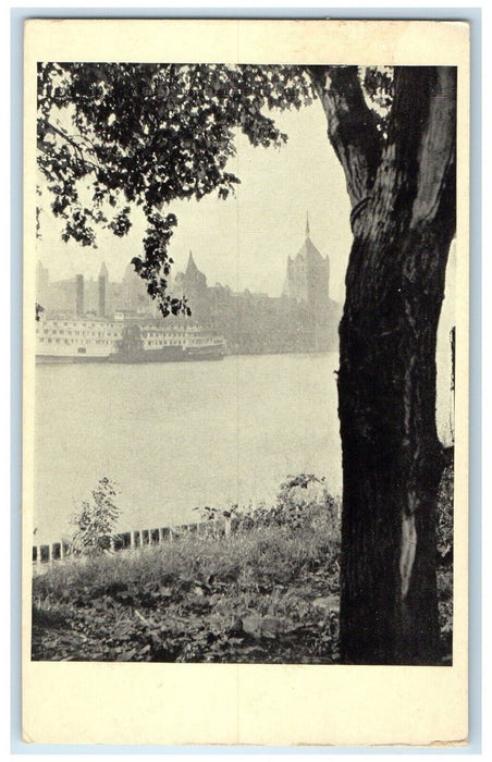 Hudson Navigation Building Albany New York NY William Noyes Antique Postcard