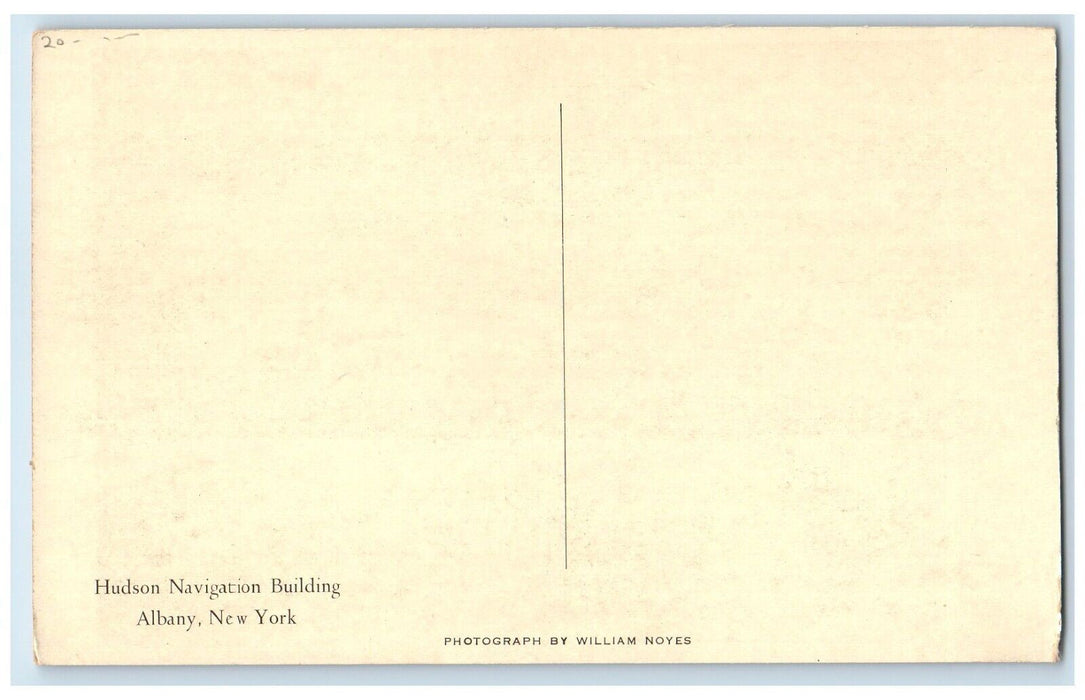 Hudson Navigation Building Albany New York NY William Noyes Antique Postcard