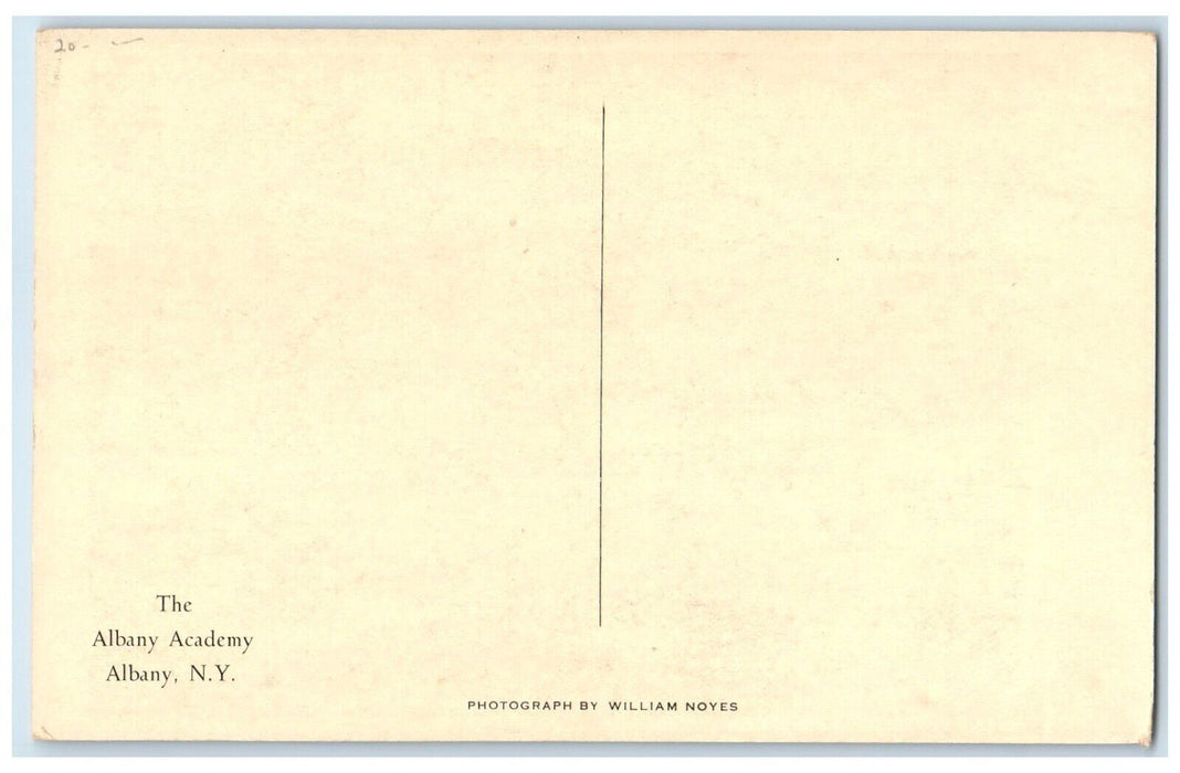 The Albany Academy Building Albany New York NY William Noyes Antique Postcard