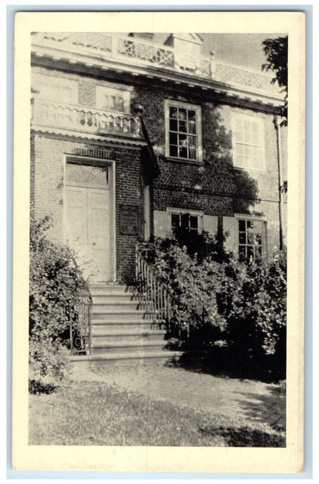 c1910's Schuyler Mansion Albany New York NY William Noyes Antique Postcard