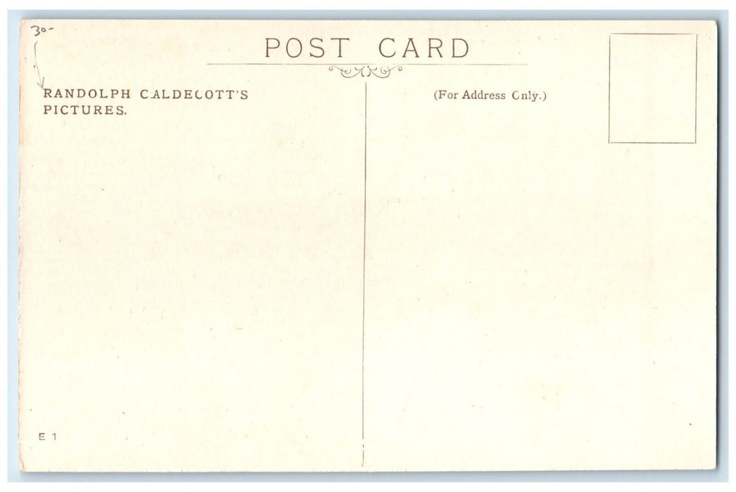 c1910's The Cat And Fiddle Drawing Randolph Caldecott's Pictures Postcard