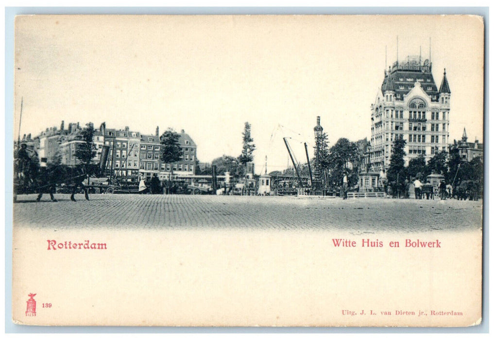 c1905 White House And Stronghold Rotterdam Netherlands Unposted Antique Postcard