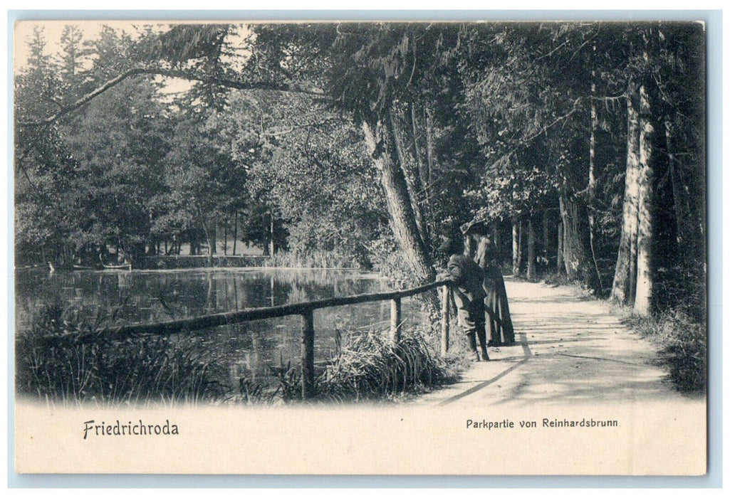 c1905 Park Section of Reinhardsbrunn Friedrichroda Germany Unposted Postcard