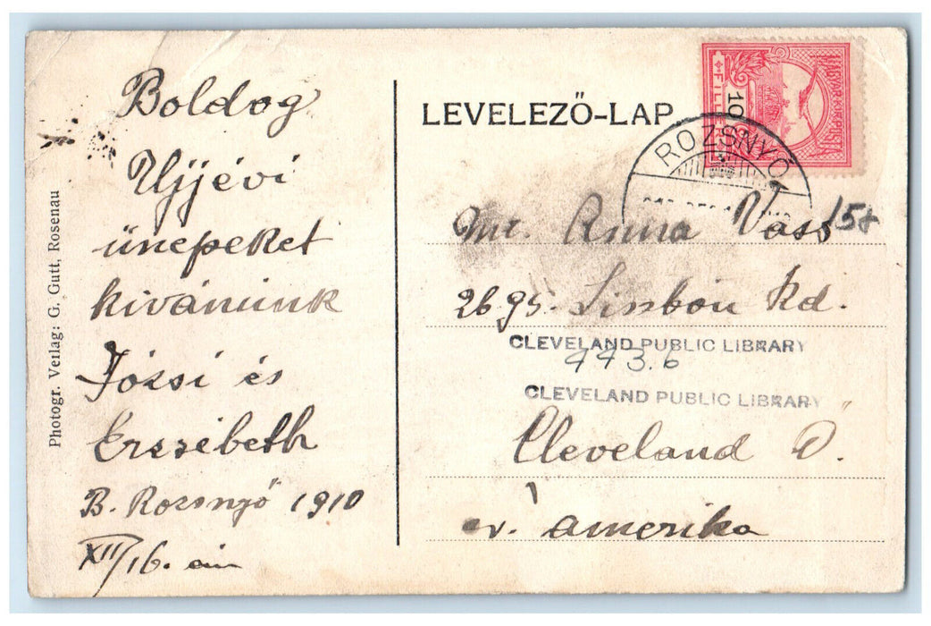 1910 Malajester Grat Mit Schutzhaus Butschetsch Hungary Posted Postcard