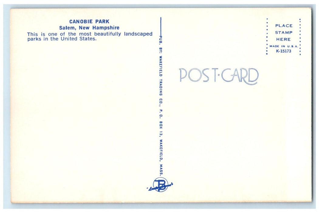 c1960 Canobie Park Amusement Salem New Hampshire NH Unposted Antique Postcard