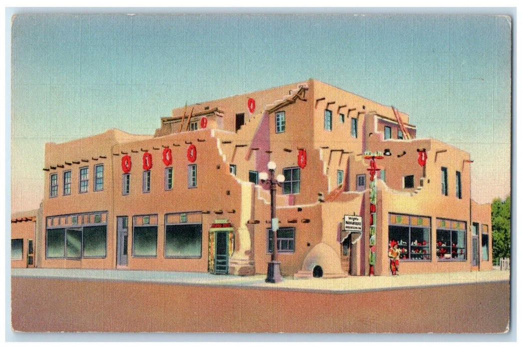 c1940's A-4 Wrights Trading Post Albuquerque New Mexico NM Vintage Postcard