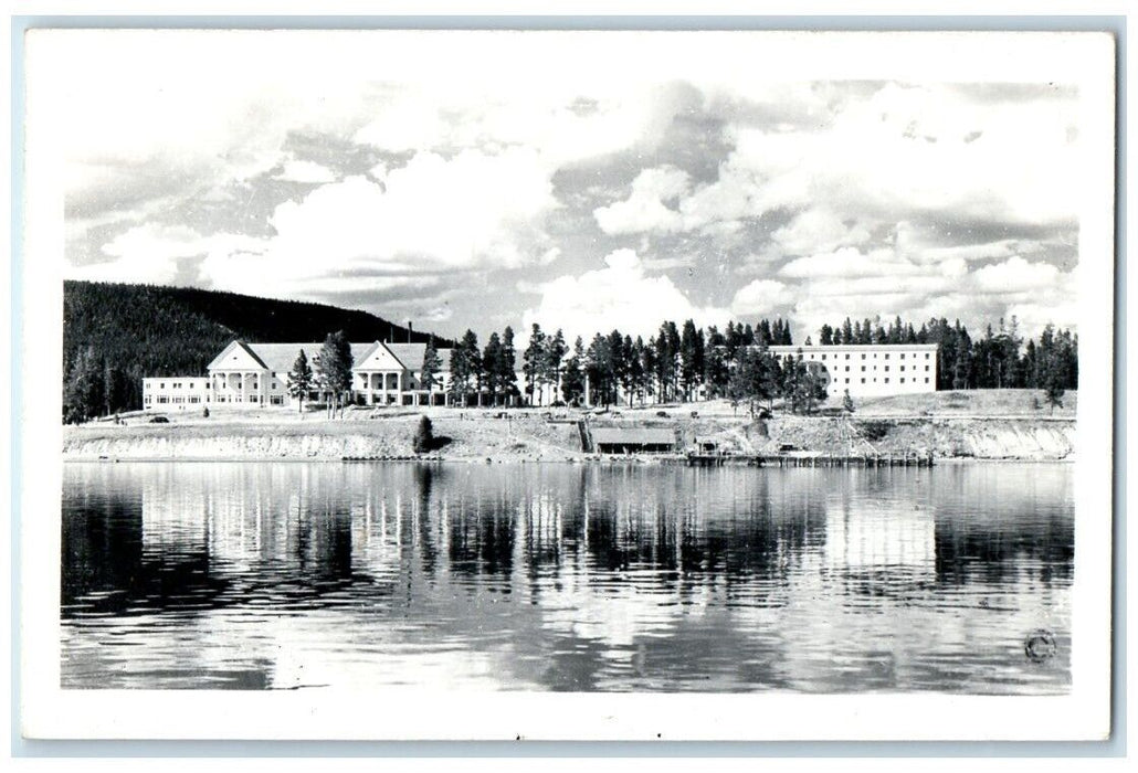 c1950's Haynes Lake Lodge Cabins Yellowstone Park Wyoming WY RPPC Photo Postcard