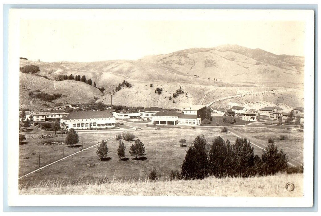 c1950's Haynes Mammoth Springs Hotel Yellowstone Park WY RPPC Photo Postcard