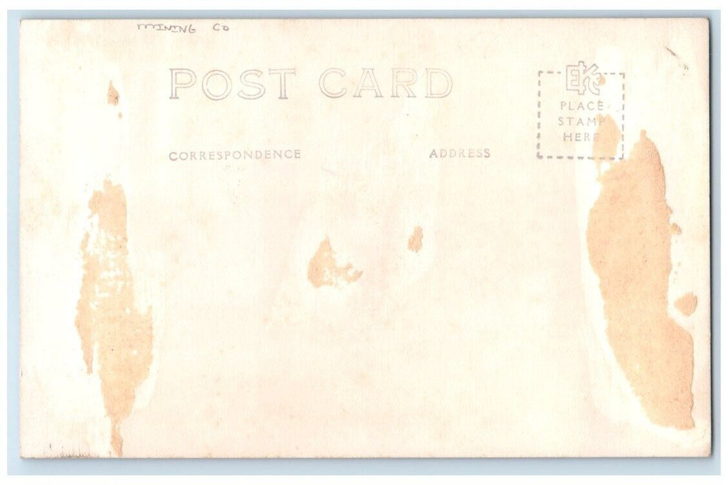 1908 One Horse Hoist Mining Company View RPPC CO Photo Unposted Postcard