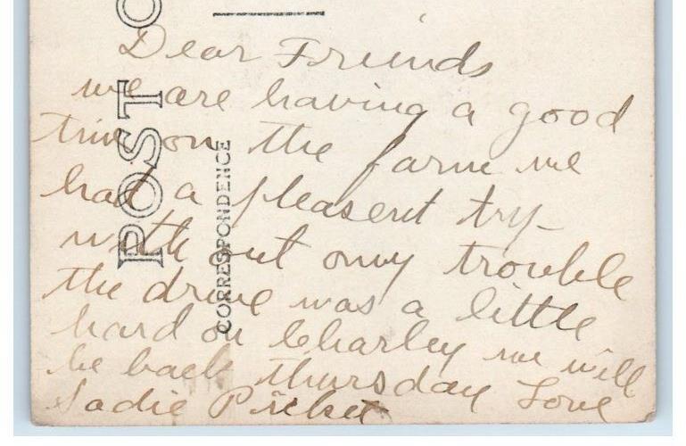 1917 Huron Valley Park Shack View Plymouth Ohio OH RPPC Photo Posted Postcard