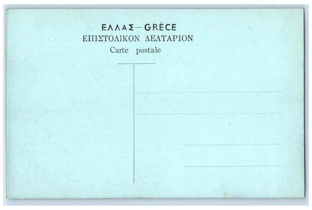 c1910 Nikis Street Quay Enthymion Thessaloniki Greece Antique Postcard