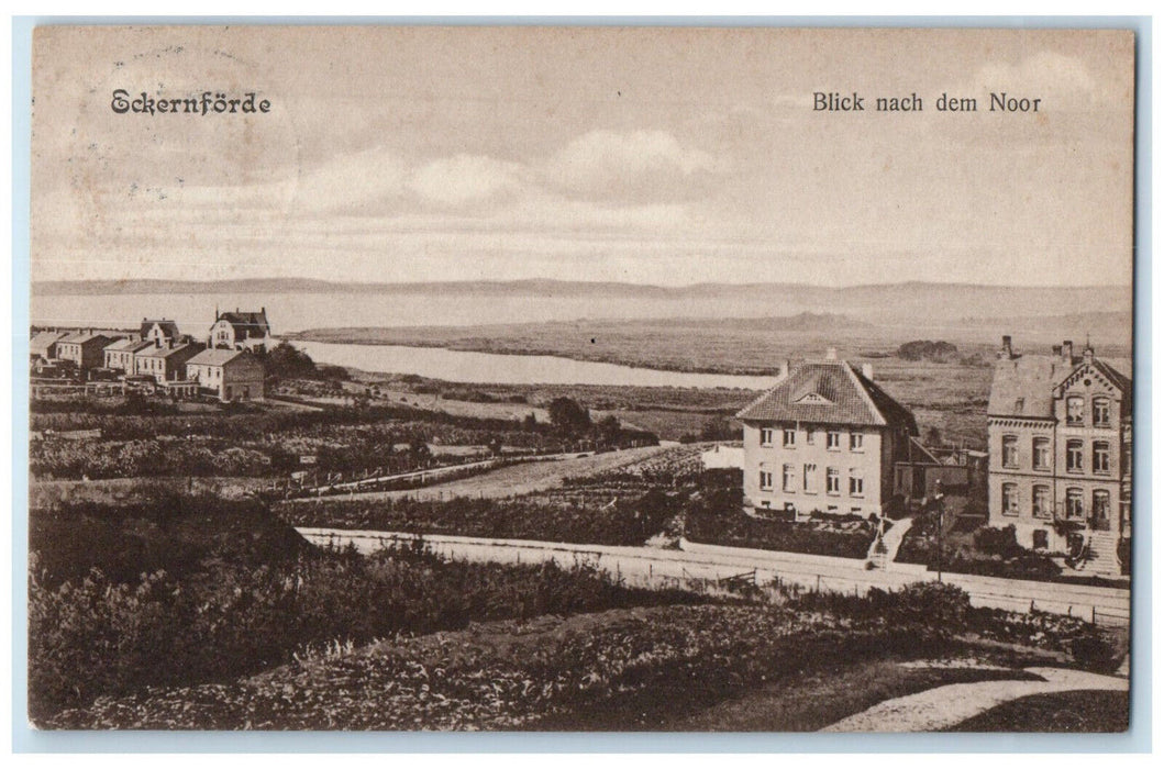 1909 View to the Noor Eckernförde Schleswig-Holstein Germany Posted Postcard