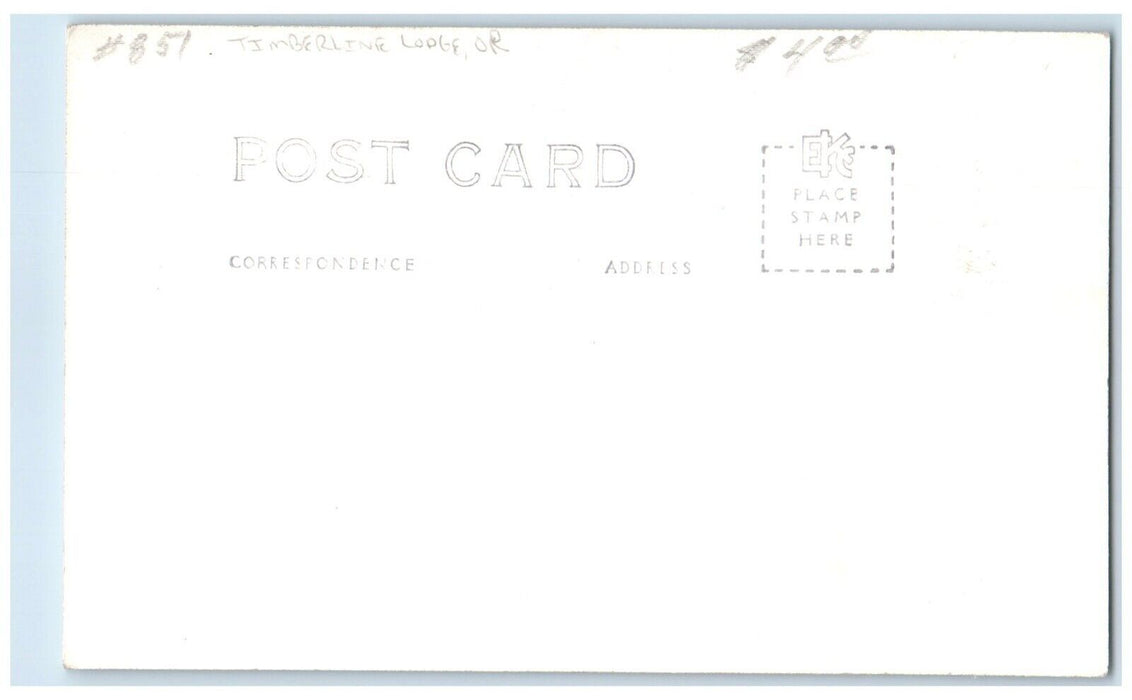 c1940's Main Lounge Interior Timberline Lodge Oregon OR RPPC Photo Postcard