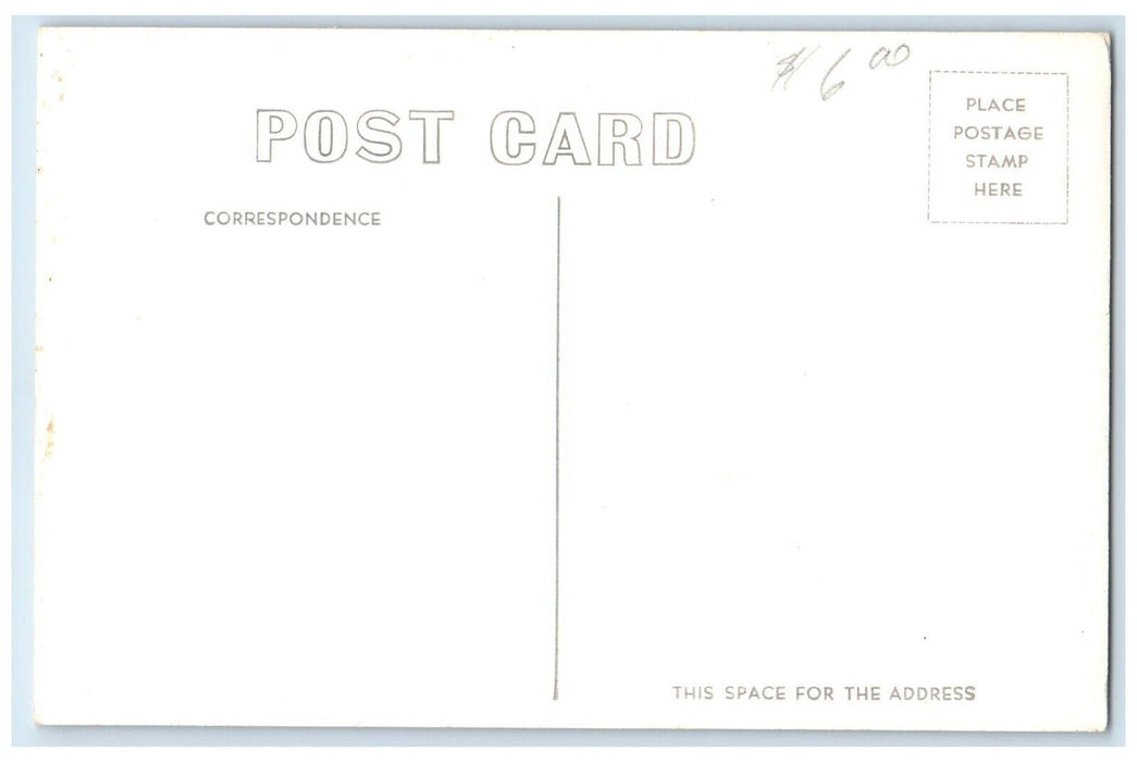 c1940's Ski Lift Mt. Hood Oregon OR, Winter Scene Christian RPPC Photo Postcard