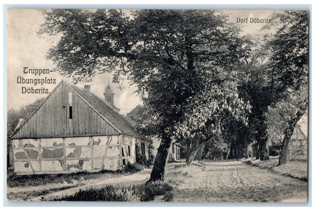 1908 Military Training Area Doeberitz Village of Doeberitz Germany Postcard