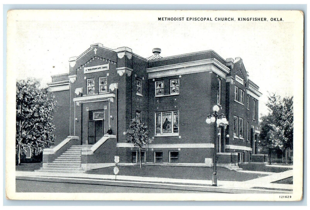 c1930's Methodist Episcopal Church Kingfisher Oklahoma OK Vintage Postcard