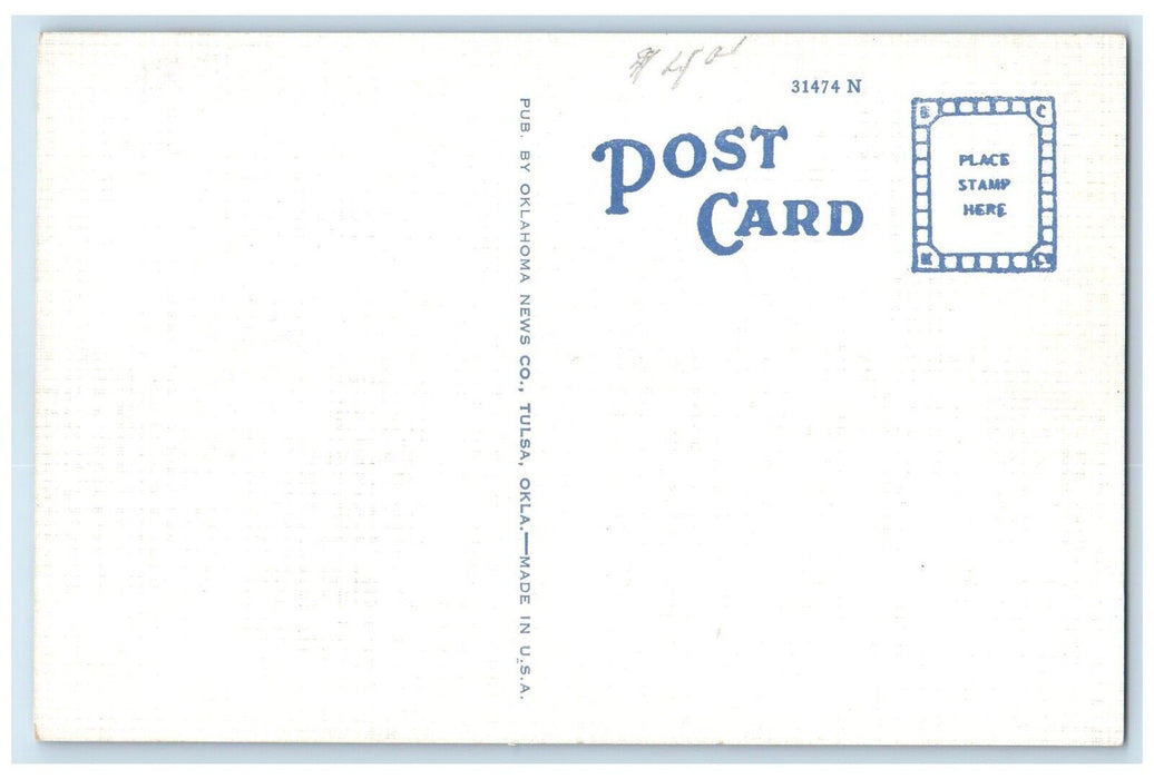 Main Street From 2nd Street South Cars Davis Dundee Tulsa Oklahoma OK Postcard