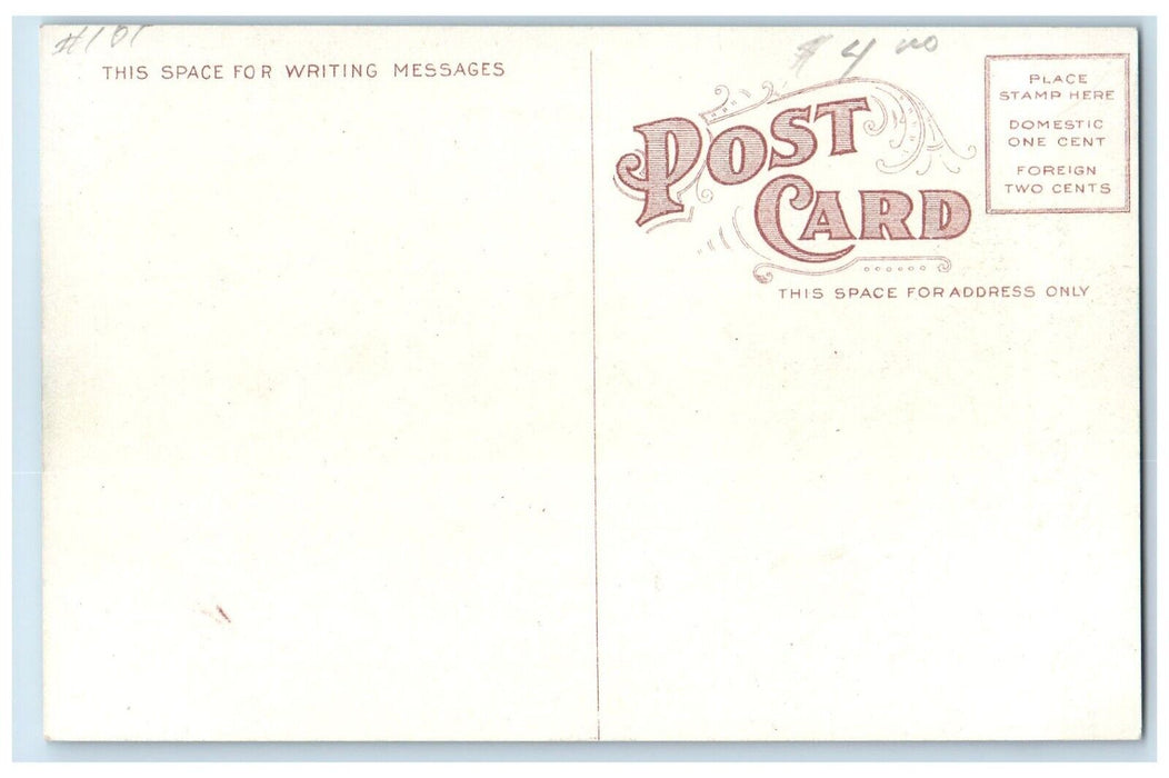 c1910's View In Hyde Park Muskogee Oklahoma OK Unposted Vintage Postcard