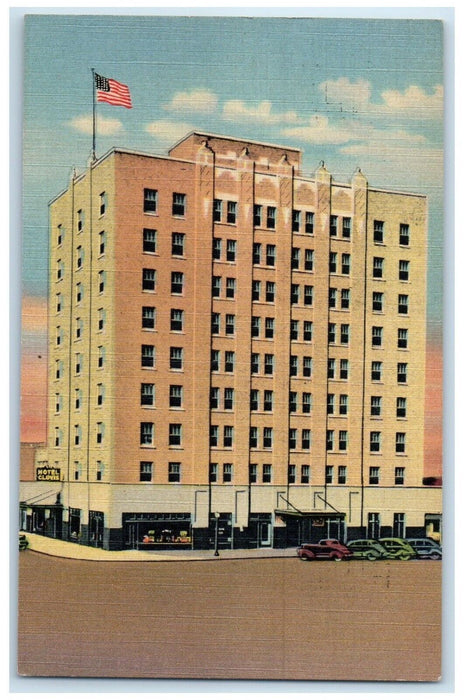 1952 Hotel Clovis Building Cars Street View Clovis New Mexico NM Posted Postcard