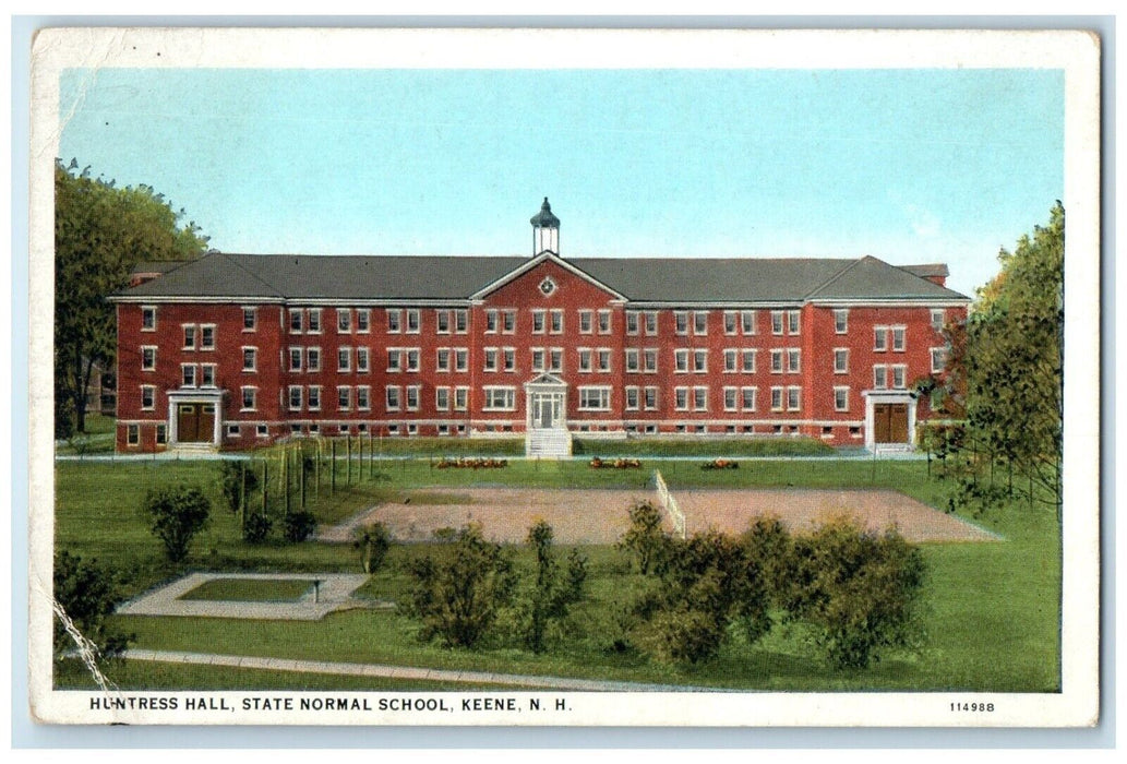 c1920 Huntress Hall State Normal School Exterior Keene New Hampshire NH Postcard