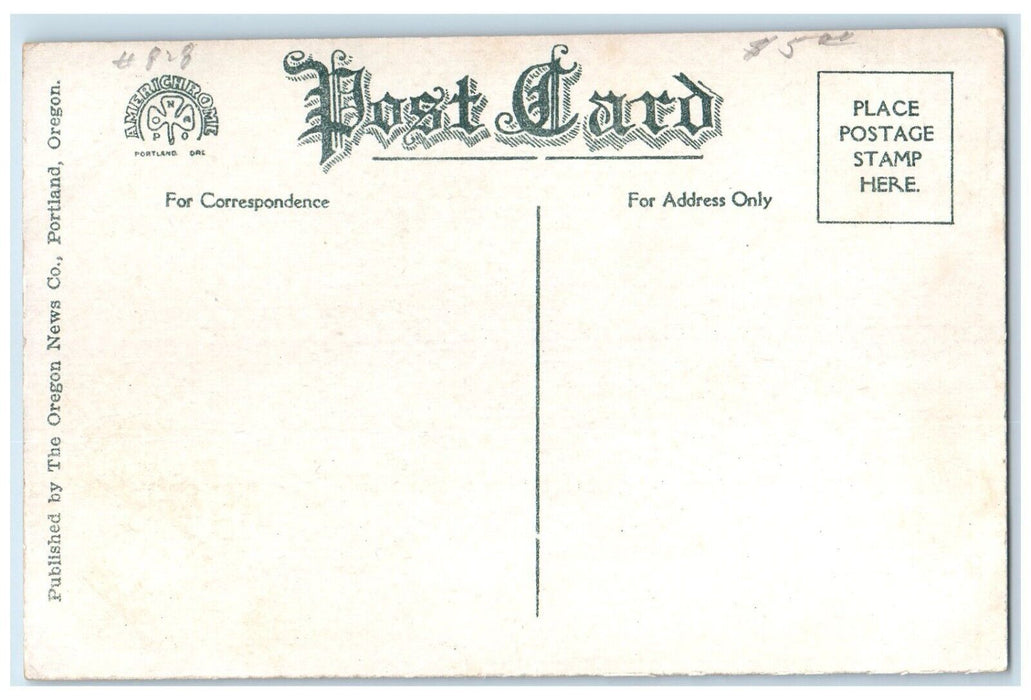 c1910's Hotel Multnomah Building Stores Cars Portland Oregon OR Antique Postcard