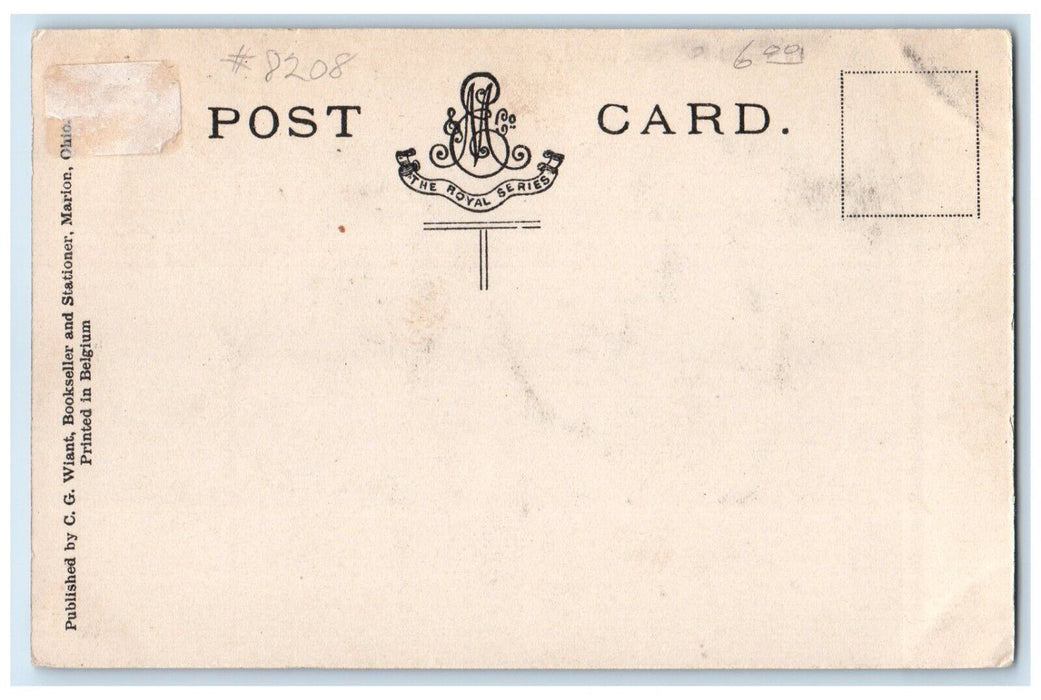 1905 Exterior View Court House Building Trees Mt Gilead Ohio OH Antique Postcard