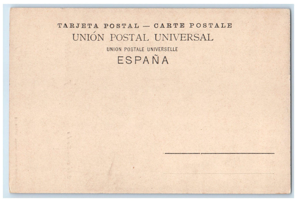 c1905 Hondarribia Shopping Street Hondarribia Northern Spain Unposted Postcard