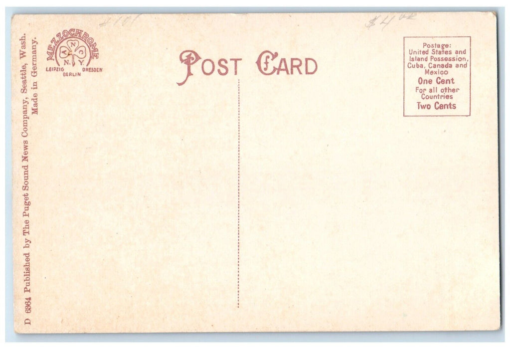 c1909 Auditorium Alaska Yukon Pacific Exposition Seattle Washington WA Postcard