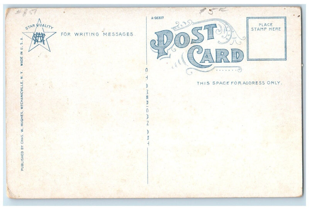 c1920 Edison Hotel State St. Looking West R.R. Bridge Rail Schenectady Postcard
