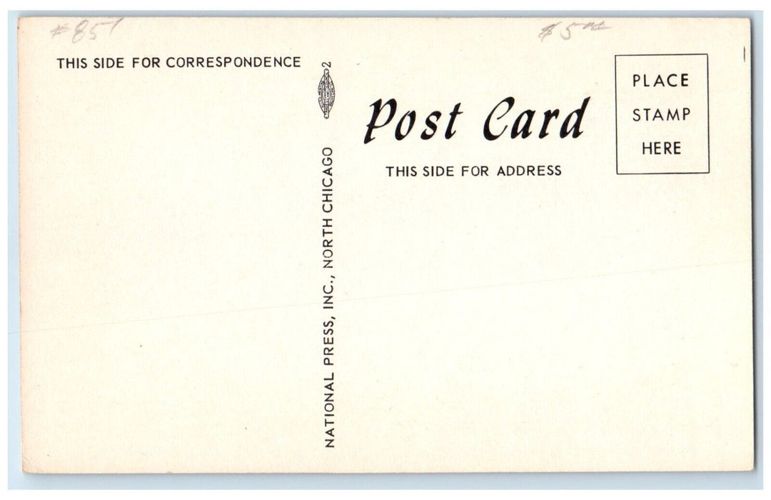 c1940 Cranes Restaurant Bar Grill Building Deposit New York NY Unposted Postcard