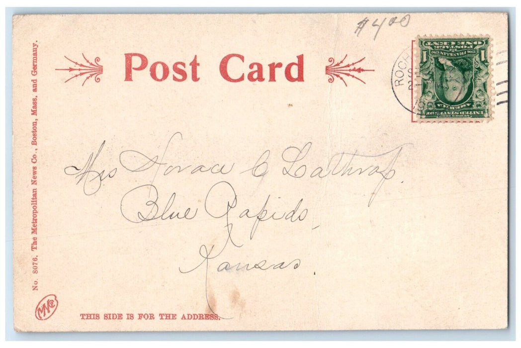 1905 Main St Looking West St Paul Street Rochester New York NY Unposted Postcard