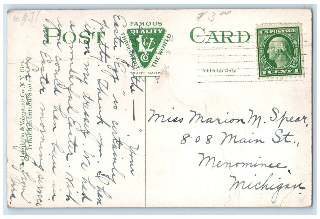 c1910 Exterior Fulton Public Library Building Fulton New York NY Posted Postcard