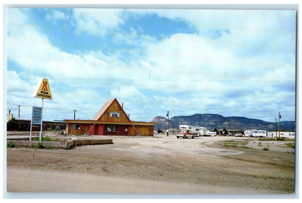 c1960's Koa Kampground Roadside Raton New Mexico NM Dirt Road Vintage Postcard