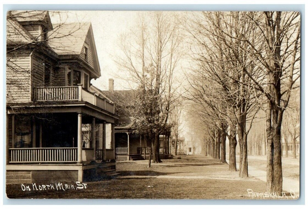 1908 North Main Street Residence View Pataskala Ohio OH RPPC Photo Postcard