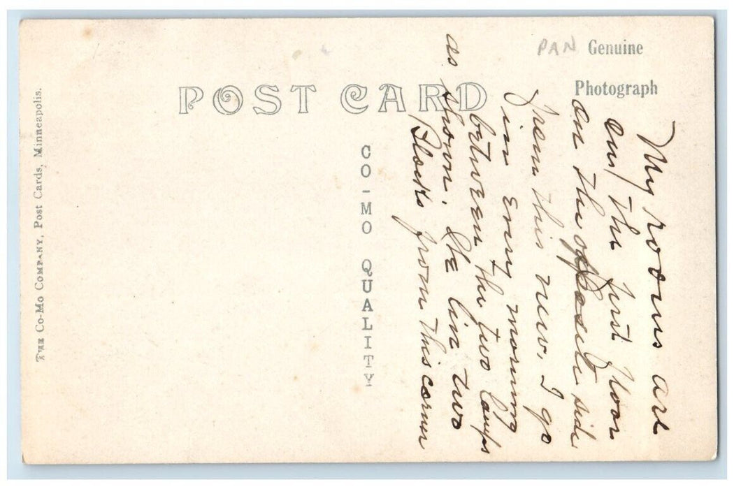 c1910's Court House Building View Blue Earth Minnesota MN RPPC Photo Postcard