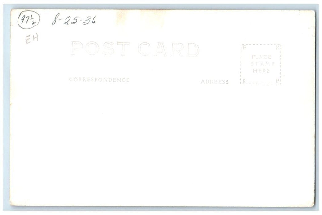 1936 Cal's Cabin Camp Lake Bemidji Shore Minnesota MN RPPC Photo Postcard