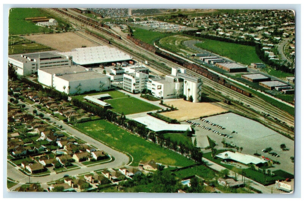 Aerial View Of Jos Schlitz Brewing Company Milwaukee Wisconsin WI Postcard