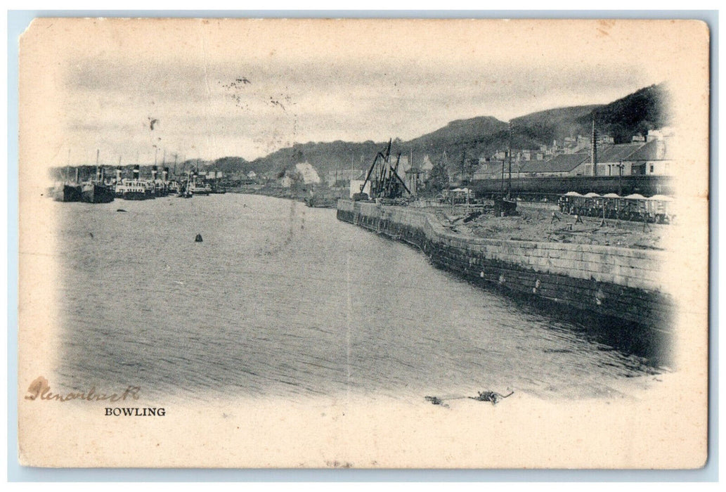 1905 Bowling Broughty Ferry Dundee Scotland Posted Antique Postcard