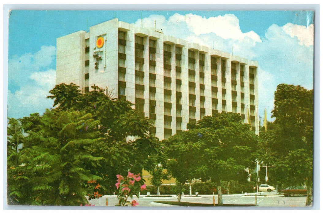 c1950's Hotel Plaza Del Guadalajara Jalisco Mexico Vintage Posted Postcard