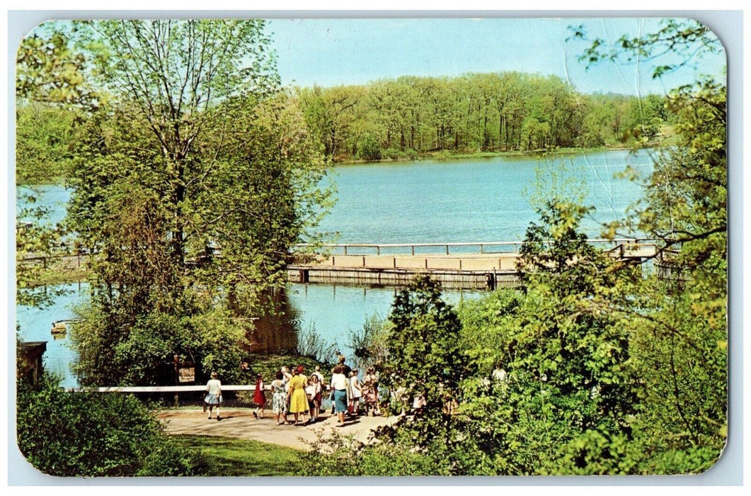 Kellog Bird Sanctuary Augusta Michigan MI, Damaged In Handling Cancel Postcard