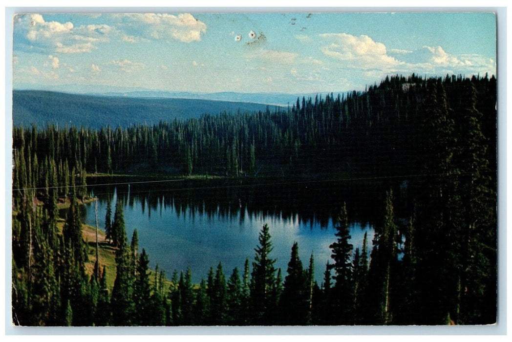 1972 Beautiful Silver Lake Om Snow Range Of Wyoming Esters Park CO Postcard