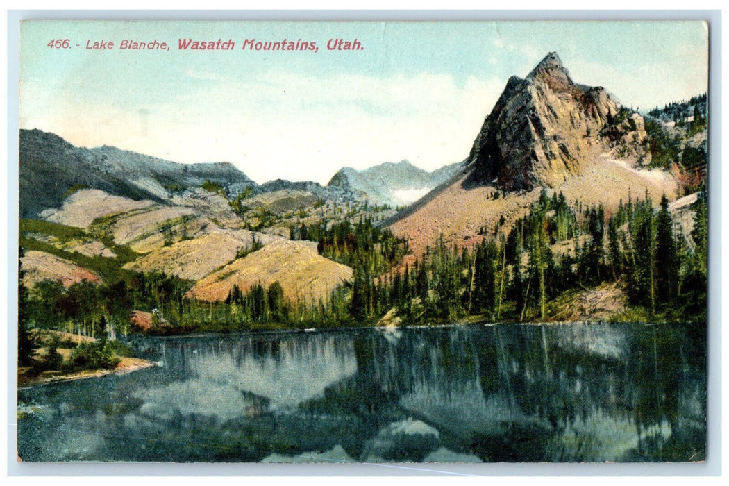 c1910 Wasatch Mountains Lake Blanche Utah Antique Unposted Postcard