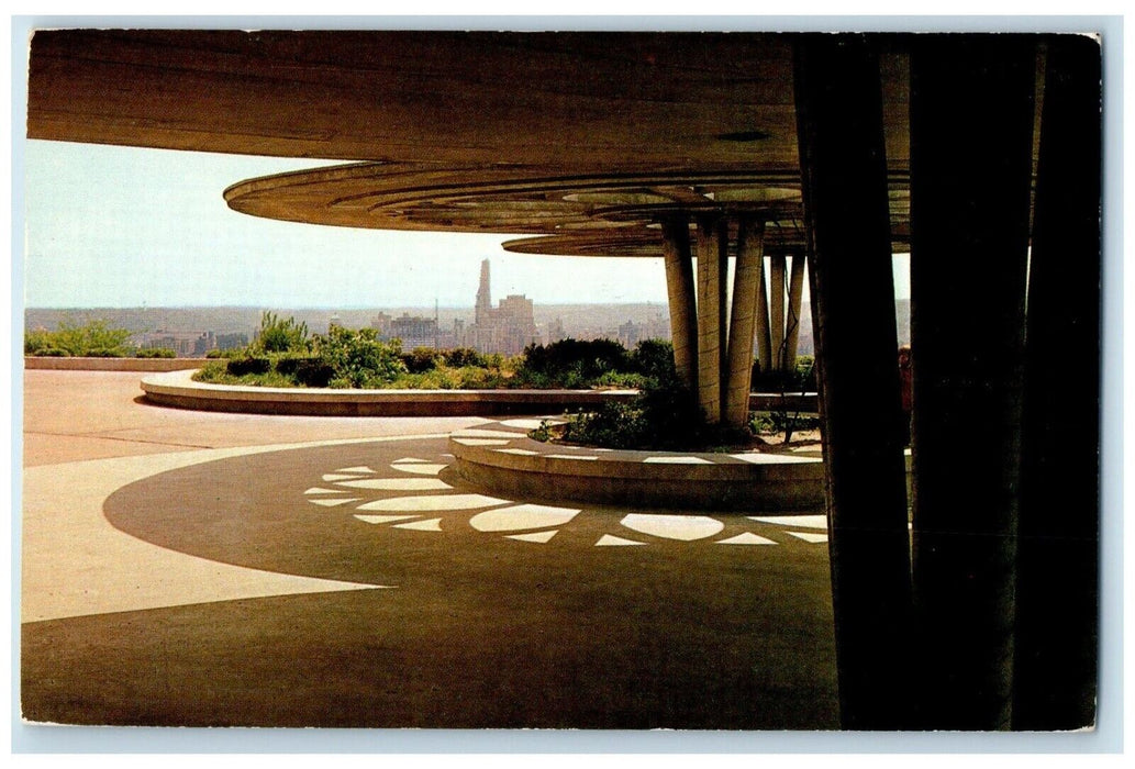 1970 View Of Bellevue Hill Park Shelter Cincinnati Ohio OH Vintage Postcard