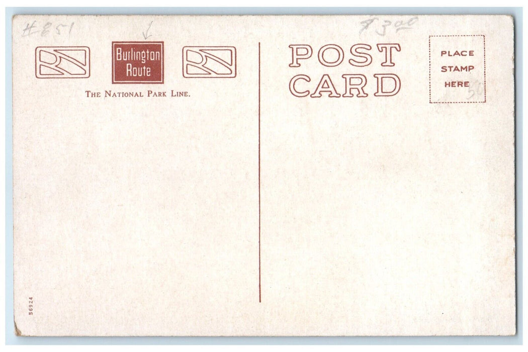c1920 Shoshone Irrigation Dam Buffalo Bill Country Yellowstone Park WY Postcard