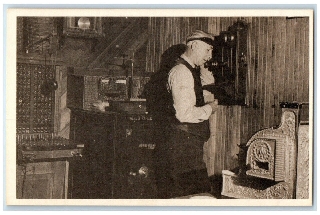 c1940 Pioneer Yosemite History Center Transportation Company Office CA Postcard