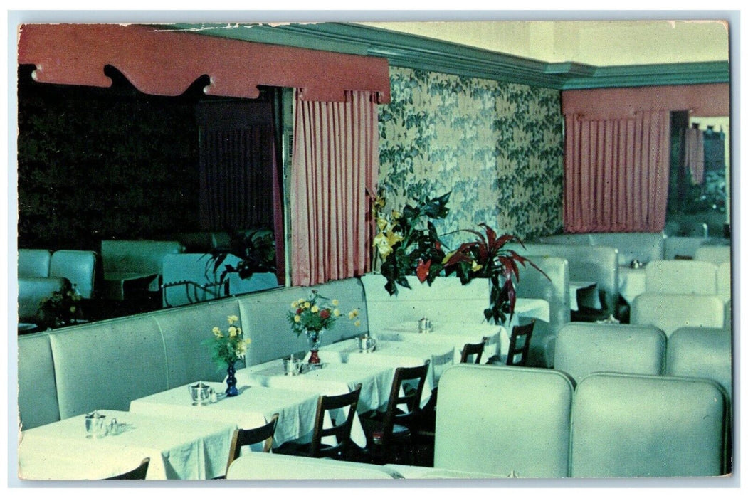 c1950's Jacomini's Restaurant Pompeii Room Akron Ohio OH Vintage Postcard