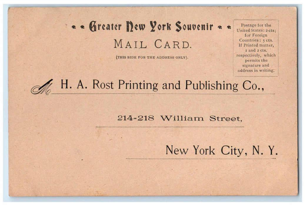1902 Central Park Egyptian Obelisk Greater New York Souvenir Multiview Postcard