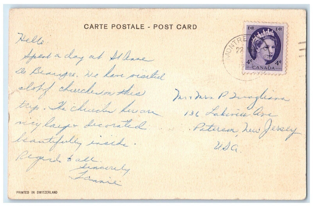 c1905 Sainte Anne De Beaupre Religious Montreal Canada Posted Antique Postcard