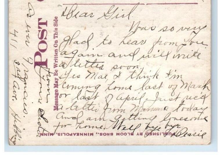 1912 City Hall Building View Poem Hibbing Minnesota MN RPPC Photo Postcard